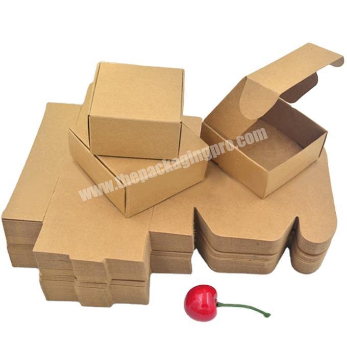 Paper Gift Packaging Boxes Soap Storage Holder DIY Handmade Packaging Cardboard Box Natural Craft Folding Gift Box