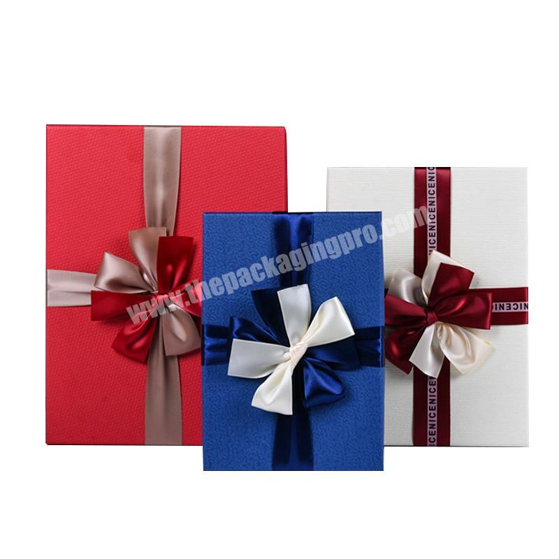 Paper Material and Paperboard Paper Type gift boxes with ribbon