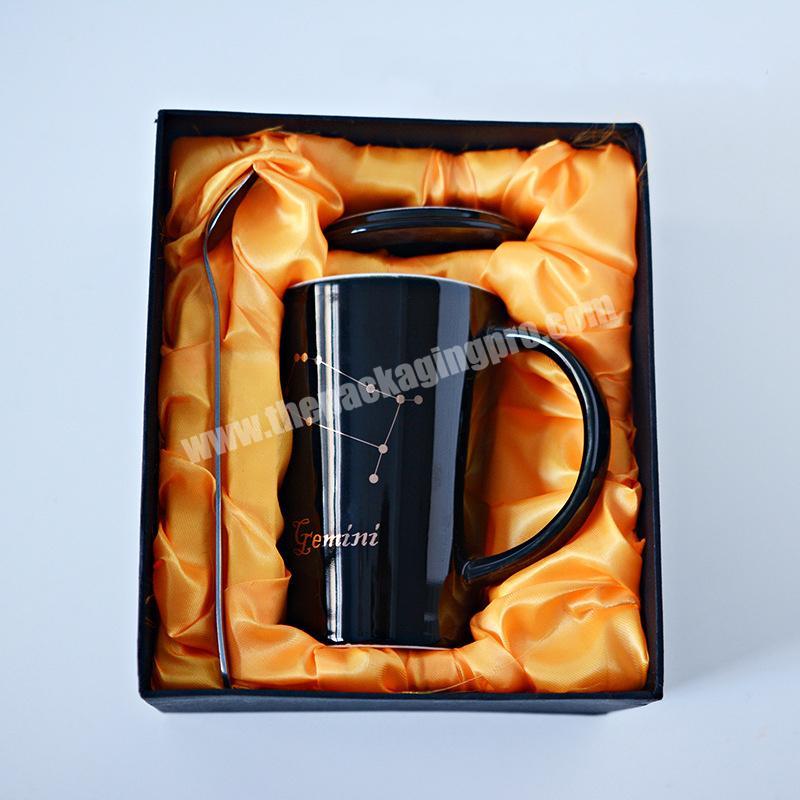 Paper Packaging Black Paper gift Box for cup set gift box in China
