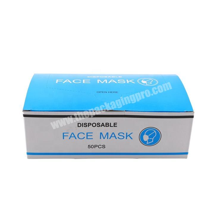 Paper packaging box for disposable face mask packaging boxes for surgical mask