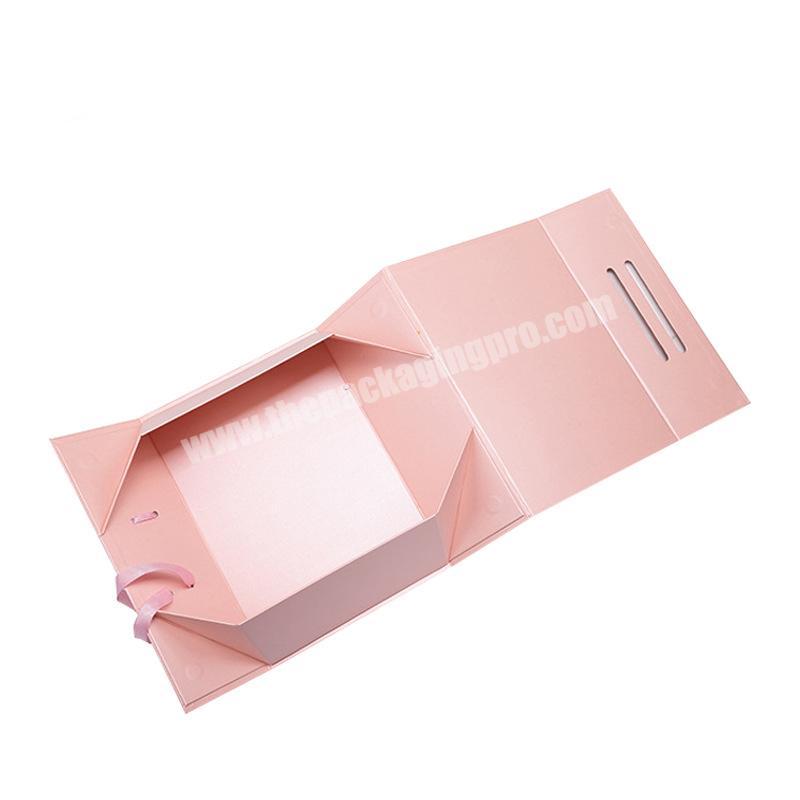 Paper packaging gift box foldable paper boxes kraft paper folding box