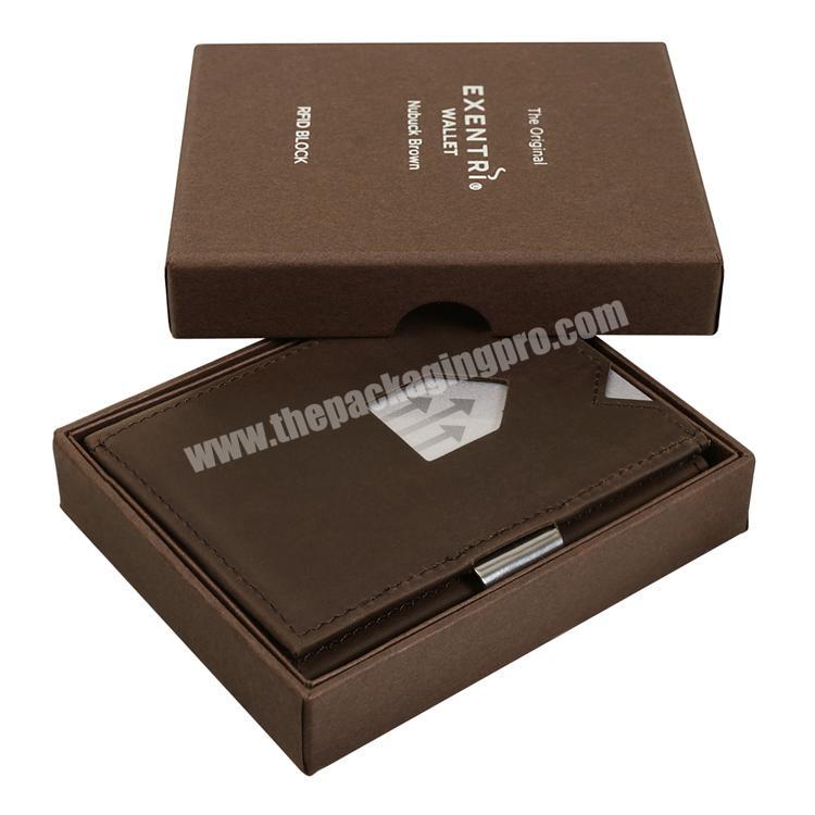 Paper Packaging Plant simple logo printing two pieces paper gift box with sleeve