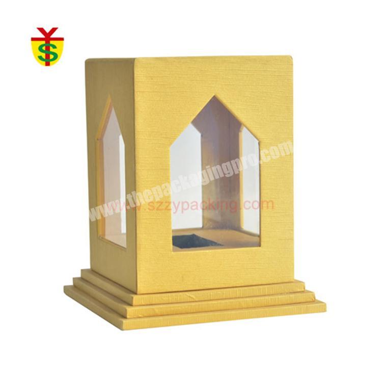Paperboard jewelry box with PVC window gift box for necklace promotion