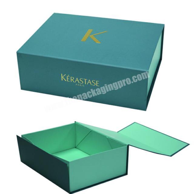 Paperboard Storage Foldable Rigid Gift Box with Ribbon