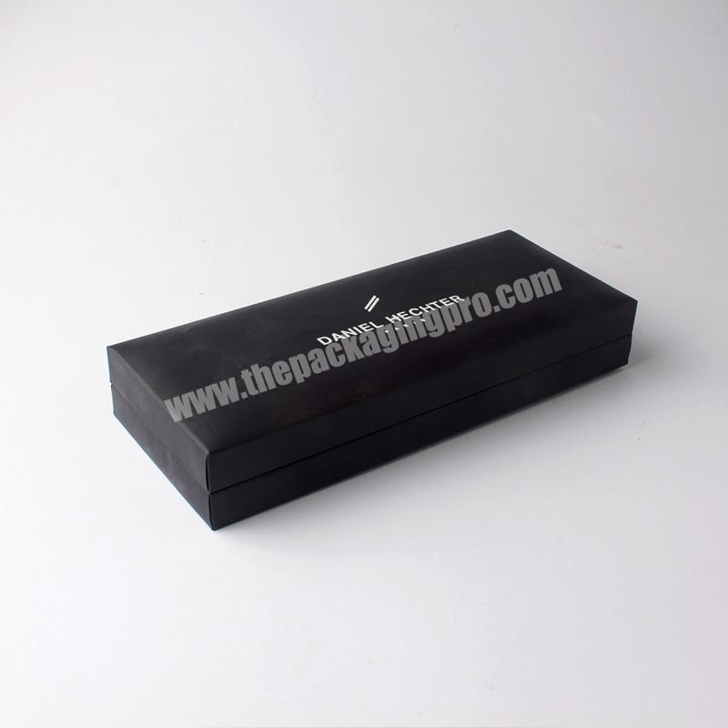 Pen packaging box with faux leather surface