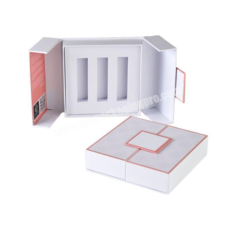 Perfume design carton fragrance cardboard gift two doors opening packing boxes