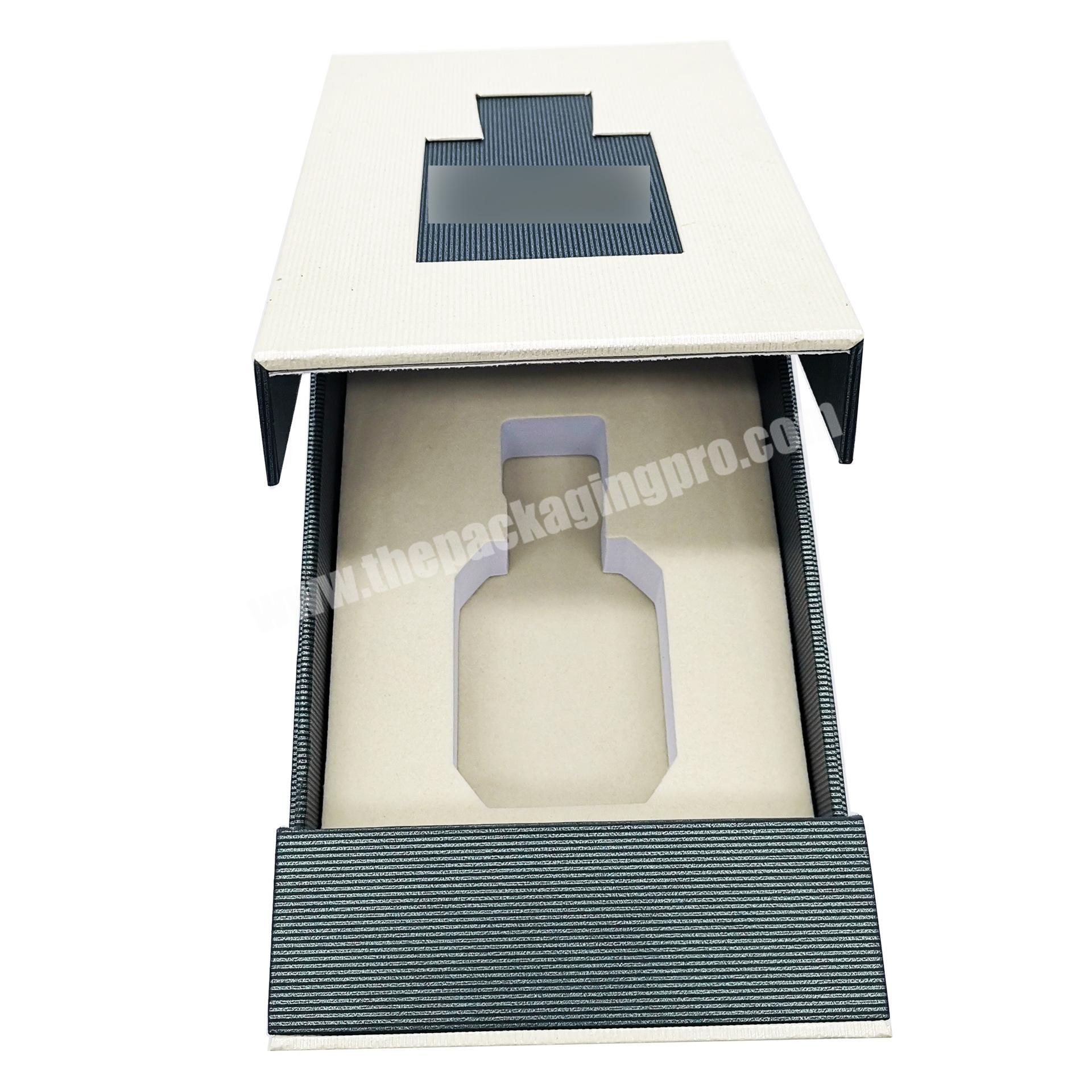 Perfume packing box gift wrap set packaging linen paper rigid boxes