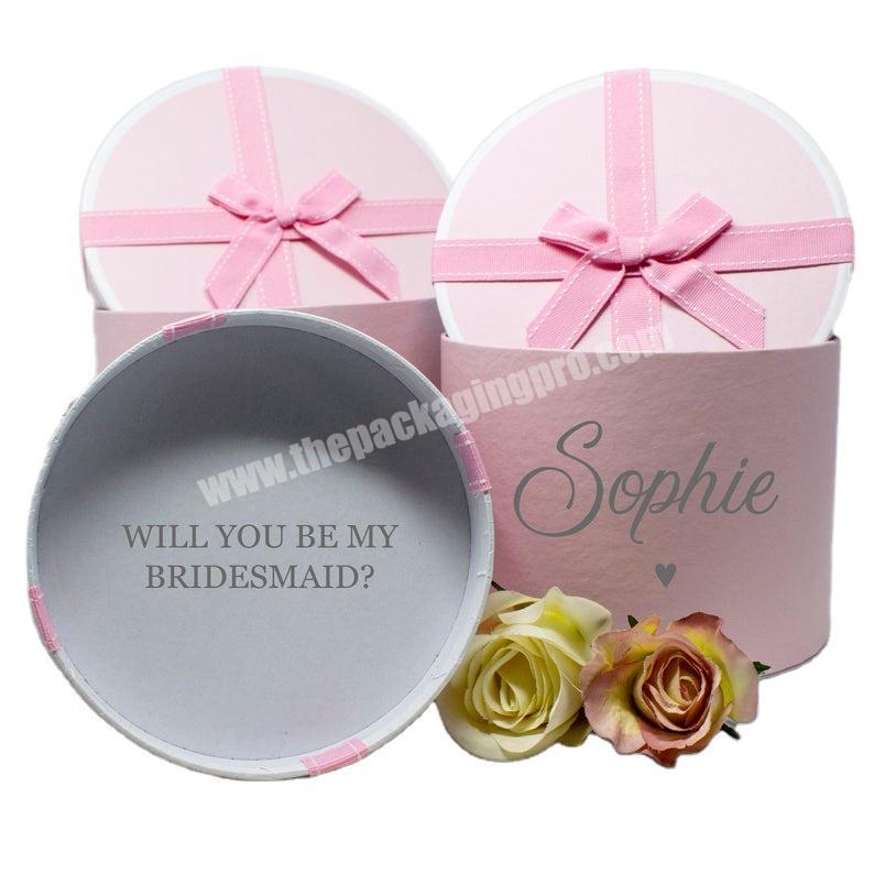 Personalised bridesmaid announcement gift boxes wedding proposal gift packing box