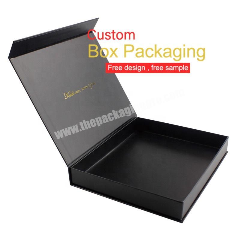 Personalised Magnetic Cardboard Custom Box Packaging with Gold Foil Logo