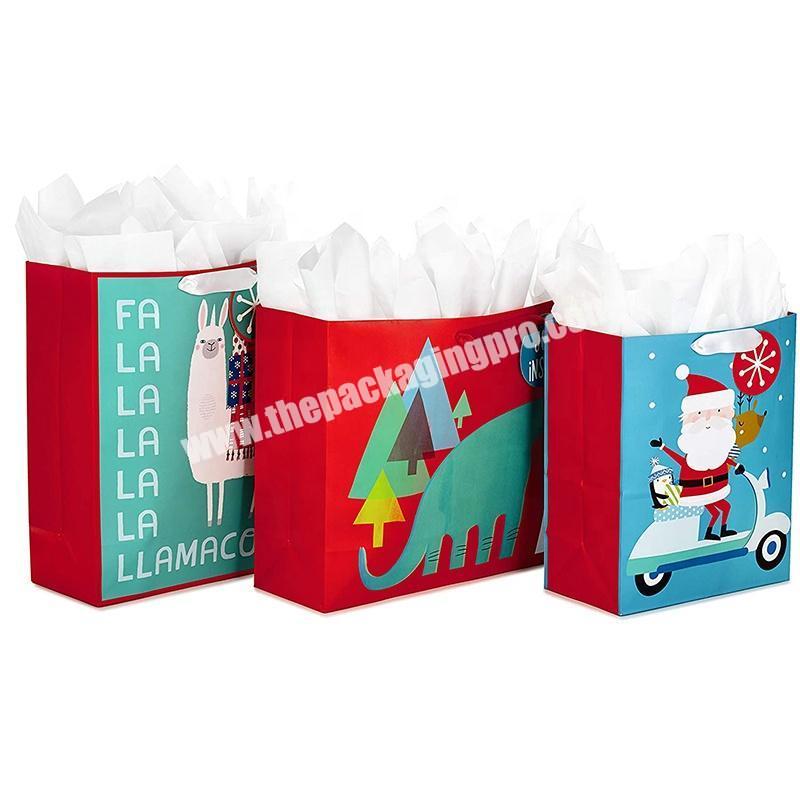 Personality custom gift paper bag shopping bag for christmas gift
