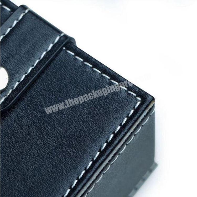 Manufacturer Personalized Black Poker Dice Chip Set Leather Paper PU Box With Snap Closure