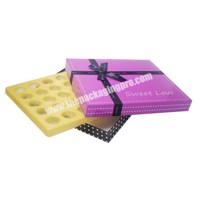 Personalized Cheap Custom Folding Chocolate Box With Paper DividerChocolate Box Packaging