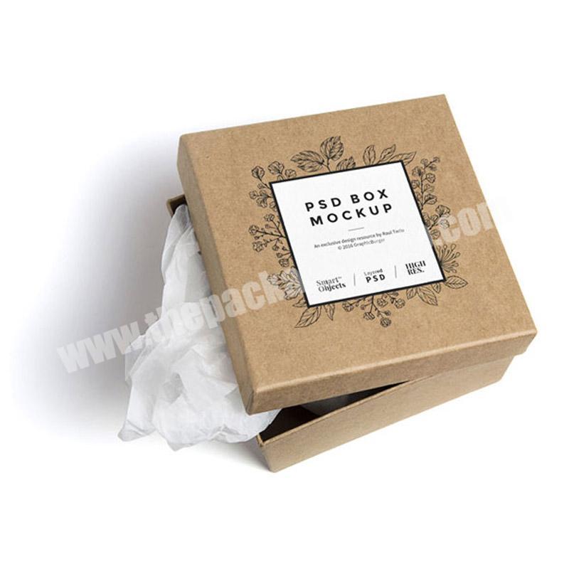Personalized Custom Cardboard Euro hang tag Eco craft paper box