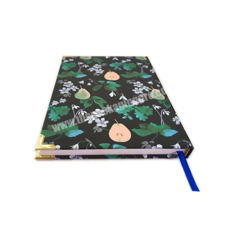 Personalized custom printed made hardcover decorative daily notebook planner journals for women