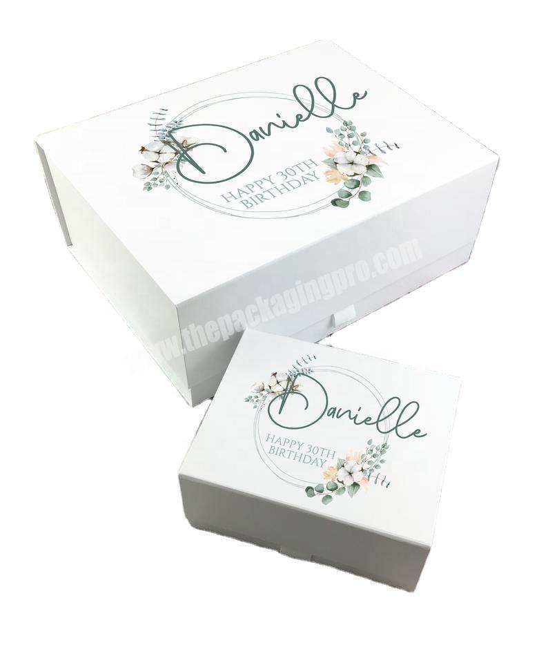 Personalized customizable birthday gift box souvenir storage box bridesmaid gift box