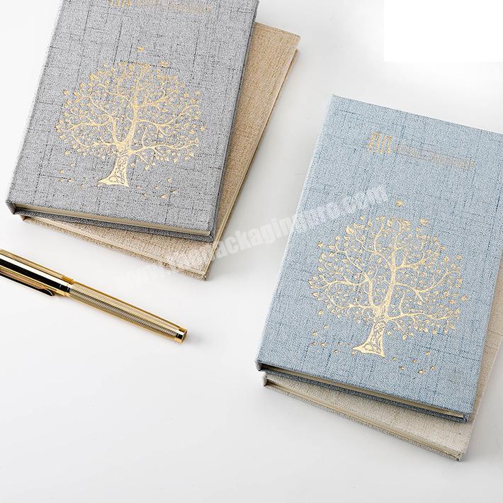 Personalized Customized Cloth Linen Hardcover Notebooks