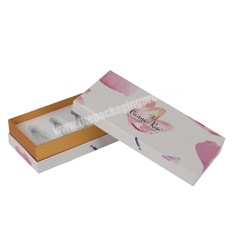 personalized design cardboard nail polish box packaging