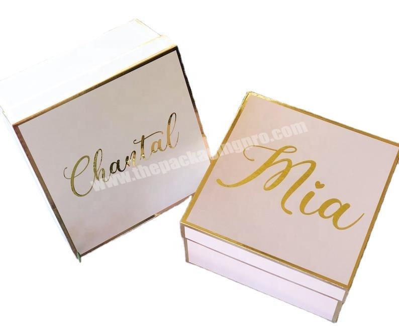 Personalized keepsake gift box proposal bridesmaid gift box photos box