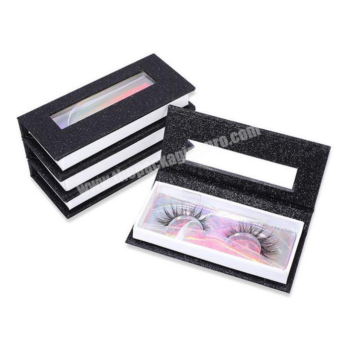 Personalized luxury empty paper extension storage box custom false magnetic eyelash packaging box