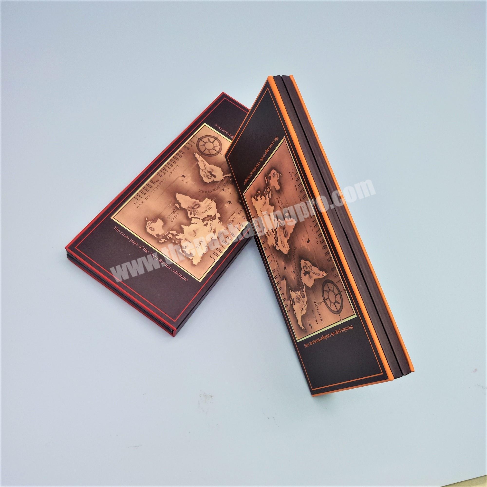 Personalized luxury rigid chocolate gift box packaging with insert