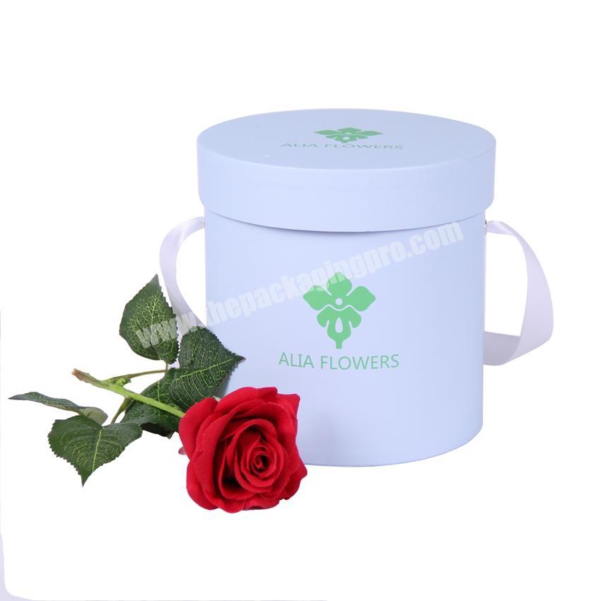 personalized luxury round hat paper round flower gift box