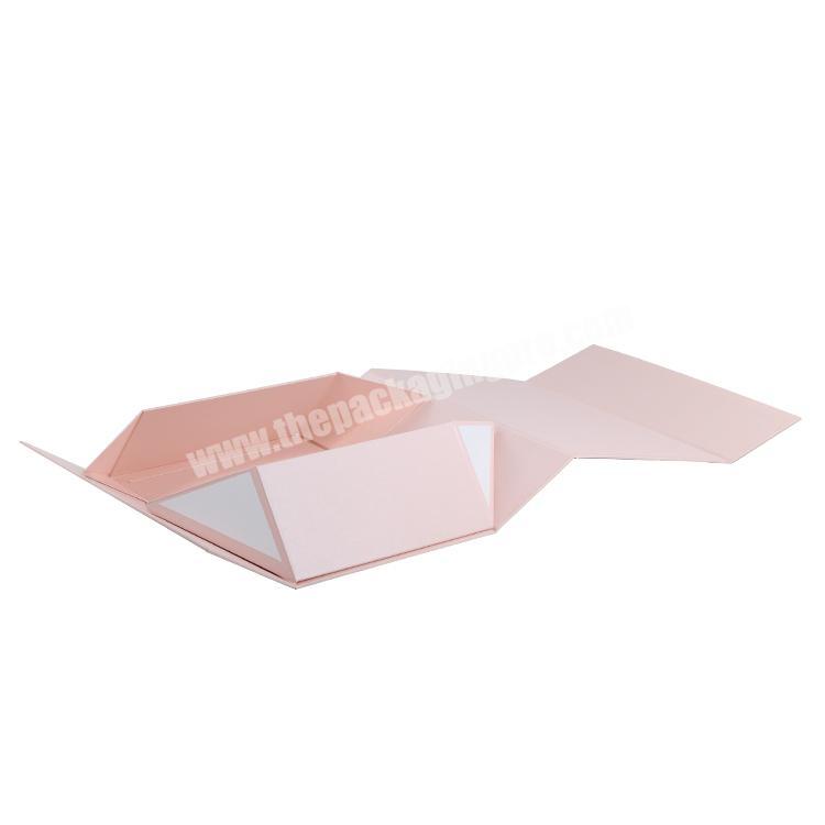 Pink Foldable Magnetic Gift Packaging Box