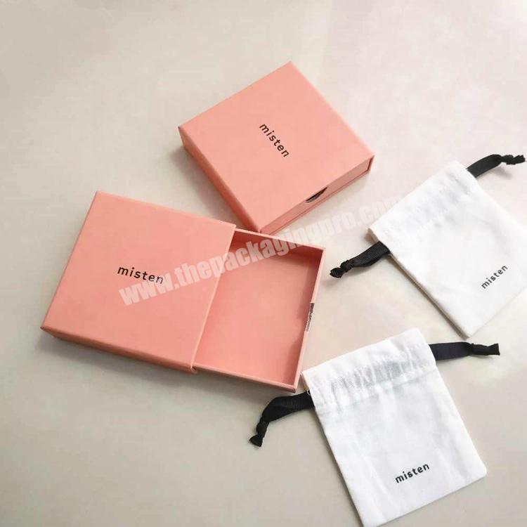 Pink Printed Box Packaging Paper Jewelry Box