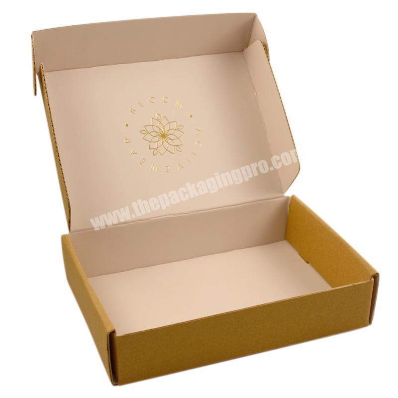 Pink Printed Recycled Cosmetic Packaging Box For Online Shop Shipping Goods