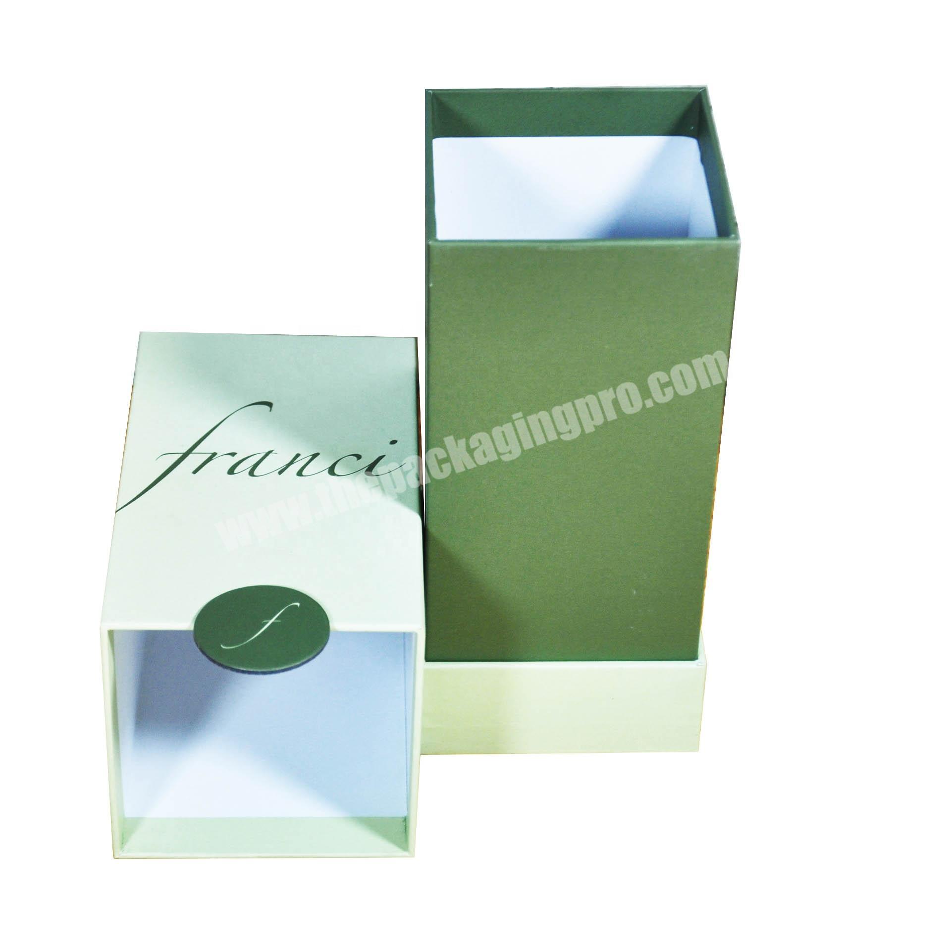 PLAIN DESIGN Cardboard gift rigid paper cosmetic box with lid