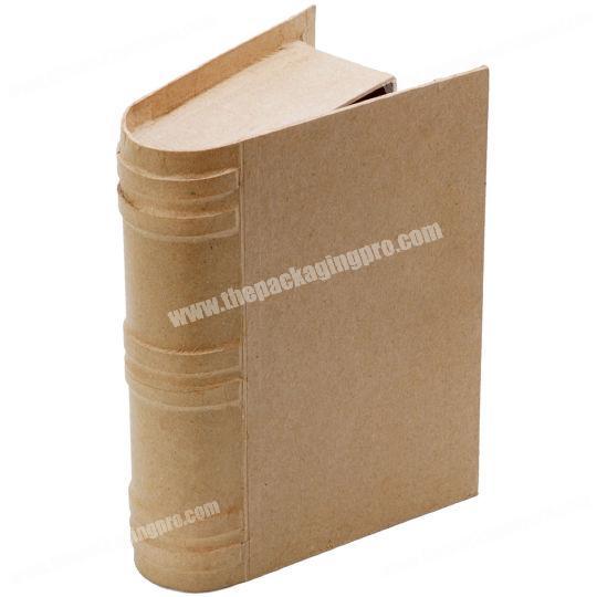 Plain Kraft Paper Board Large Faux Book Box Storage Box