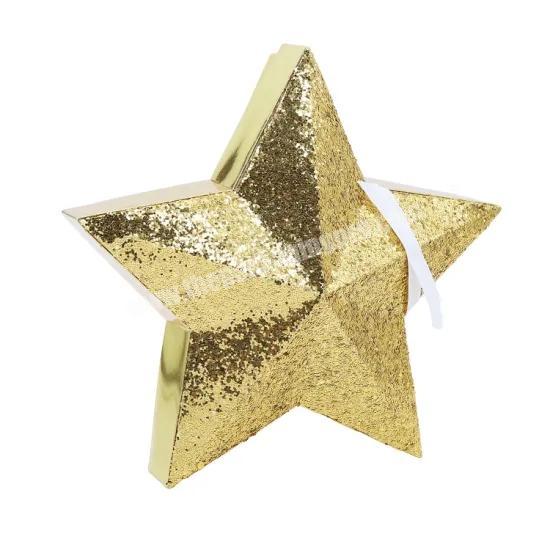 Polygon Golden Paper Gift Chocolate Food Paper Box Star Shape Boxes