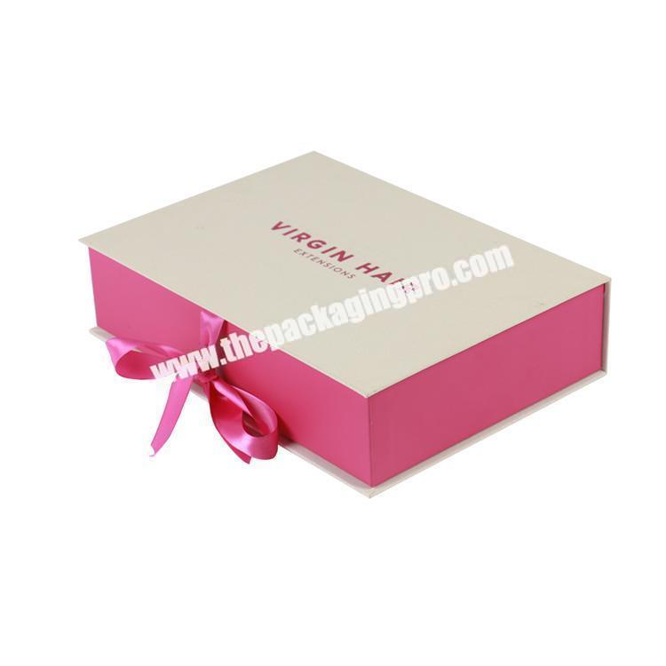 popular brand wig bundle hair packaging gift box