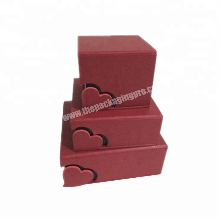Popular Custom Fancy Red Paper Gift Boxes with Magnet