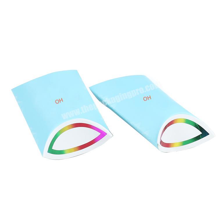 Popular Foldable Packaging Custom Printed Paper Pillow Box With Logo Printing