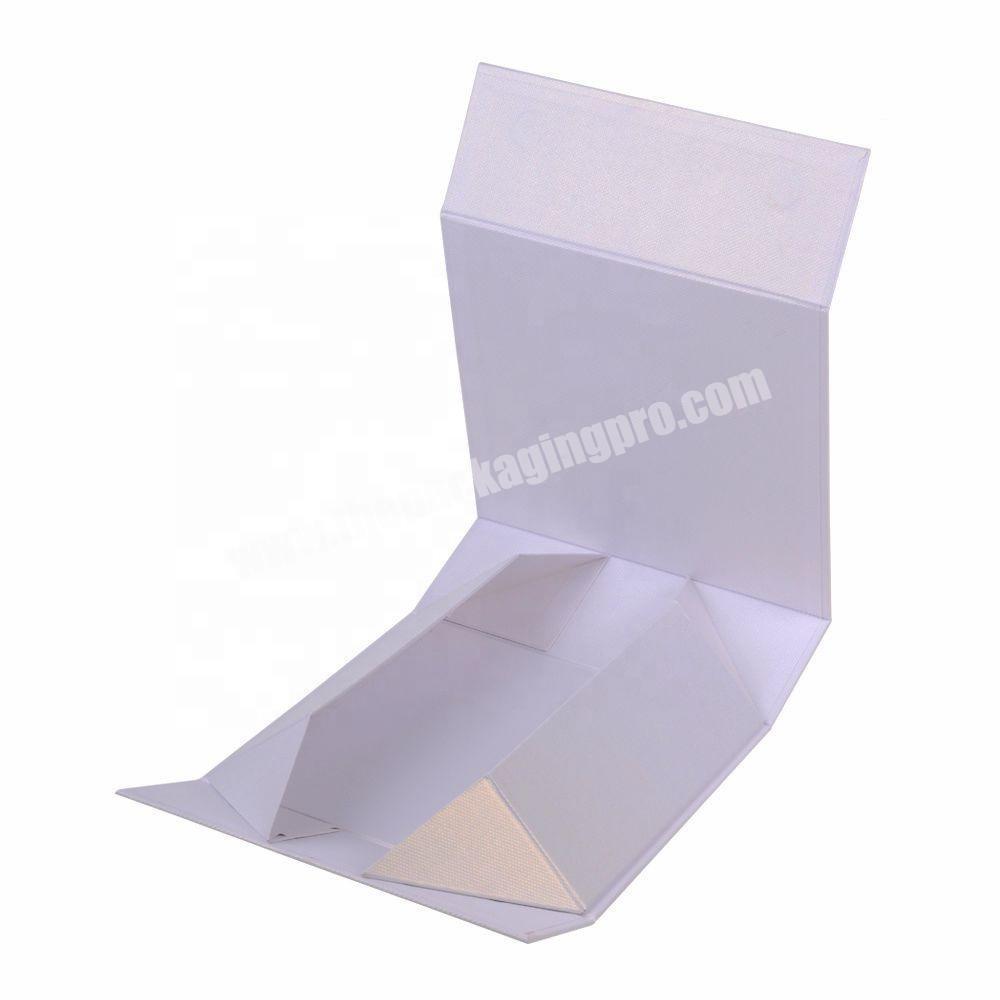 Popular White Foldable Hard boxes Face mask Cardboard Boxes Private Label Clothing Packaging Gift Box Wig