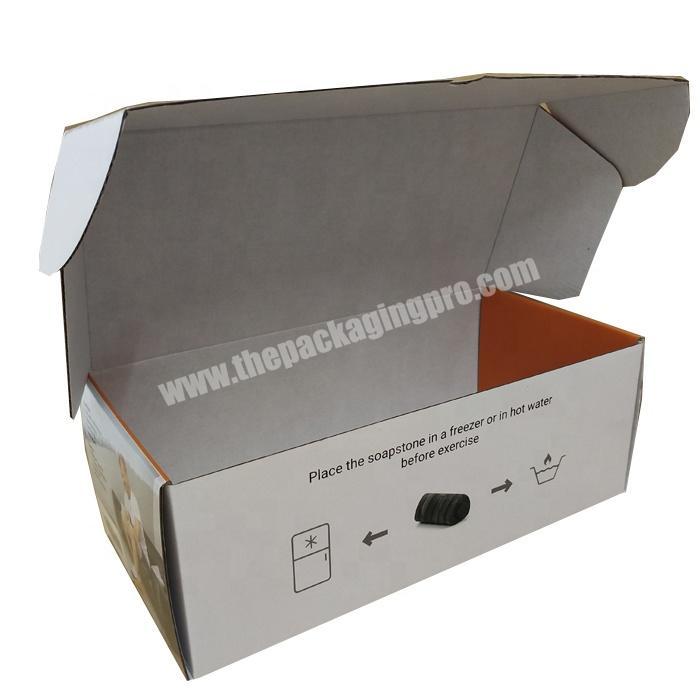Postal shipping corrugated mailer packaging box easy open paper box