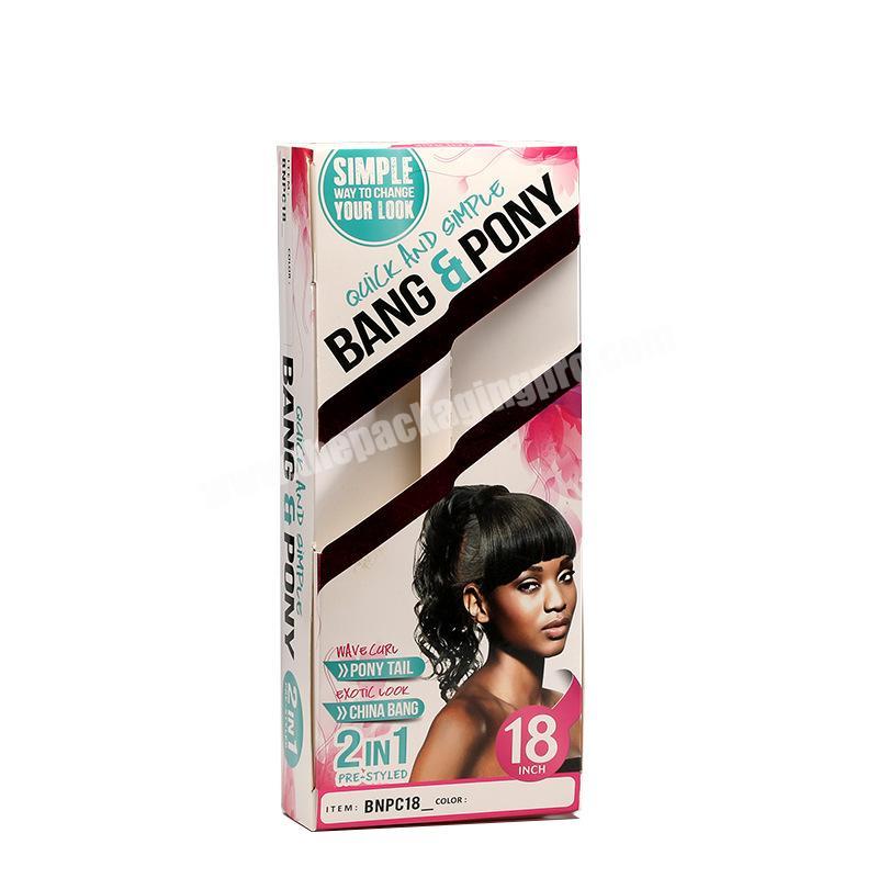 Powerful Chinese manufacturer supplies customizable wig packaging boxes