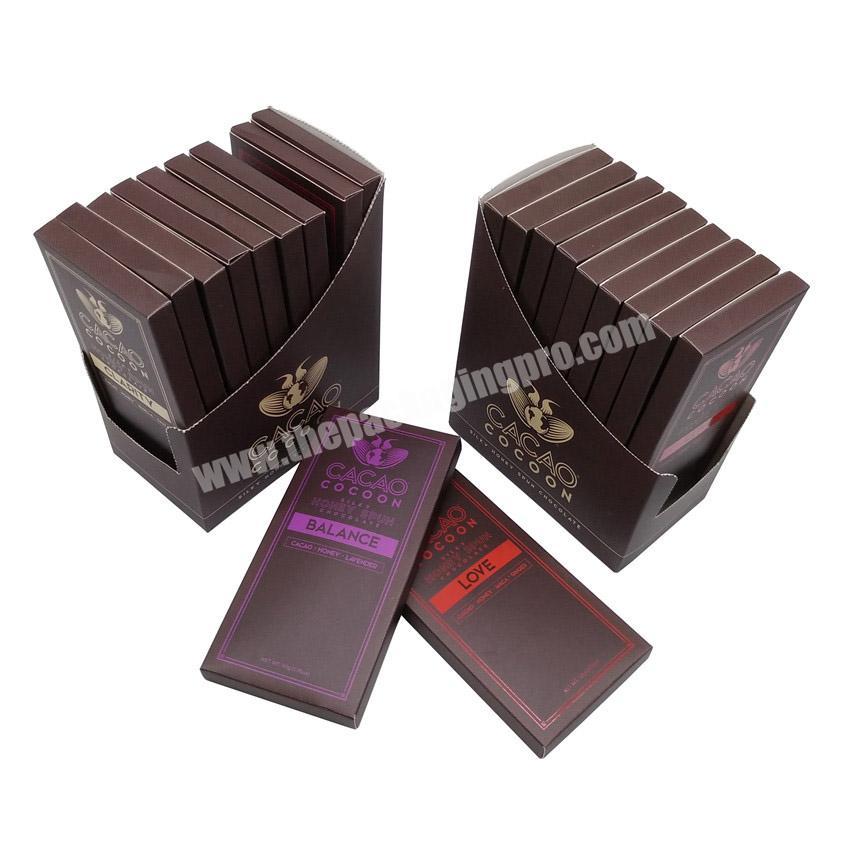 premium branded chocolate bar tablet boxes cardboard custom packaging set