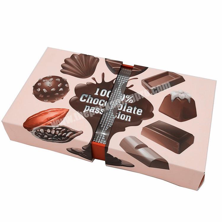 Premium custom empty luxury paper gift chocolate candy packaging box