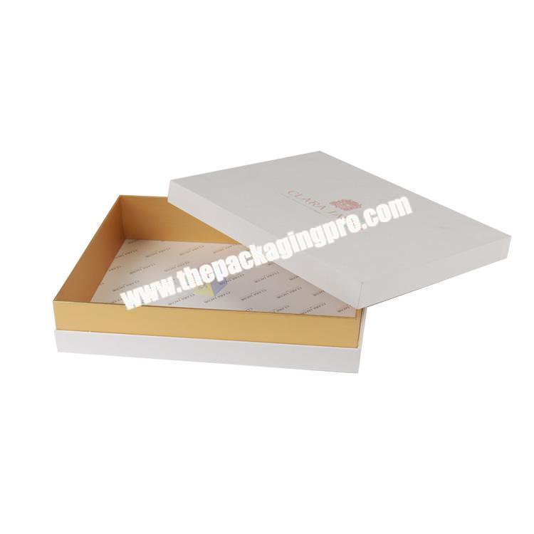 premium custom logo white cardboard gift box for clothes
