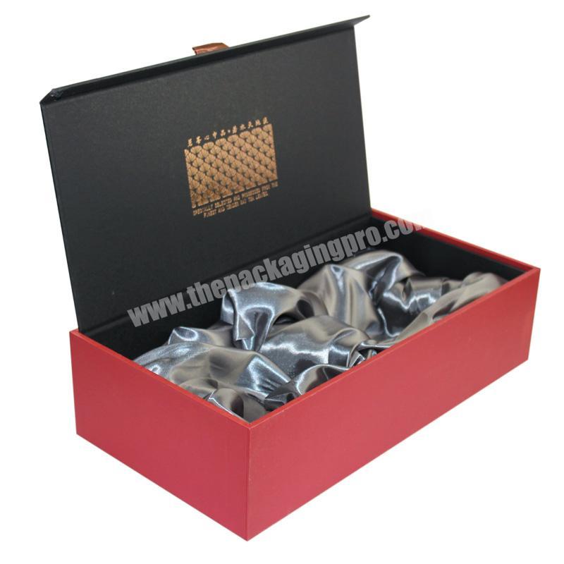 Premium Custom Printed Paper Cardboard Red Tea Gift Packaging Box