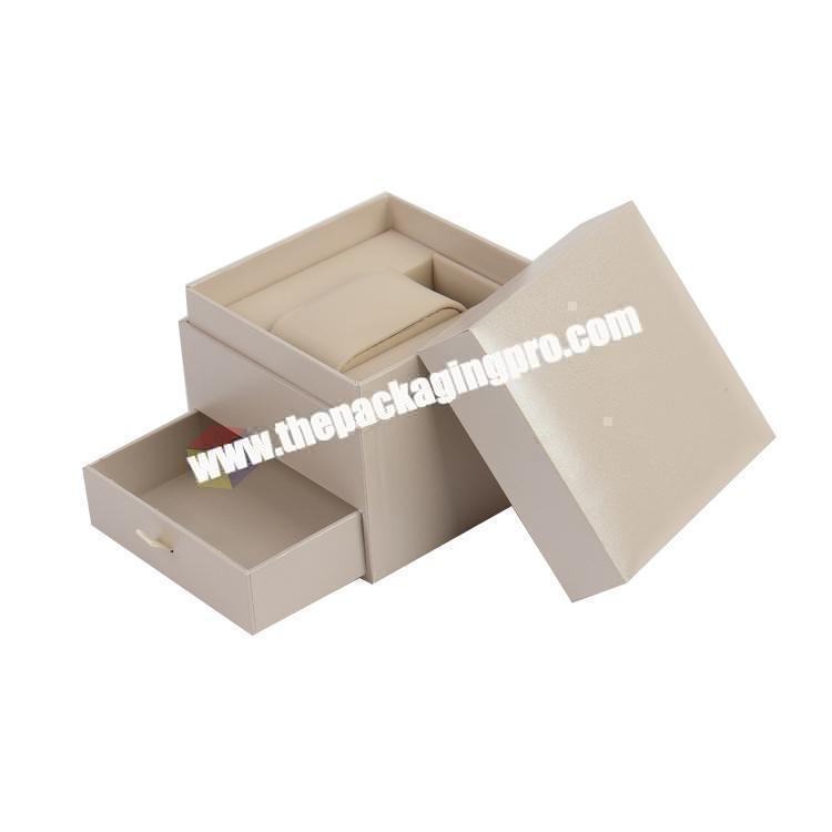 premium double deck paper cardboard watch packaging box