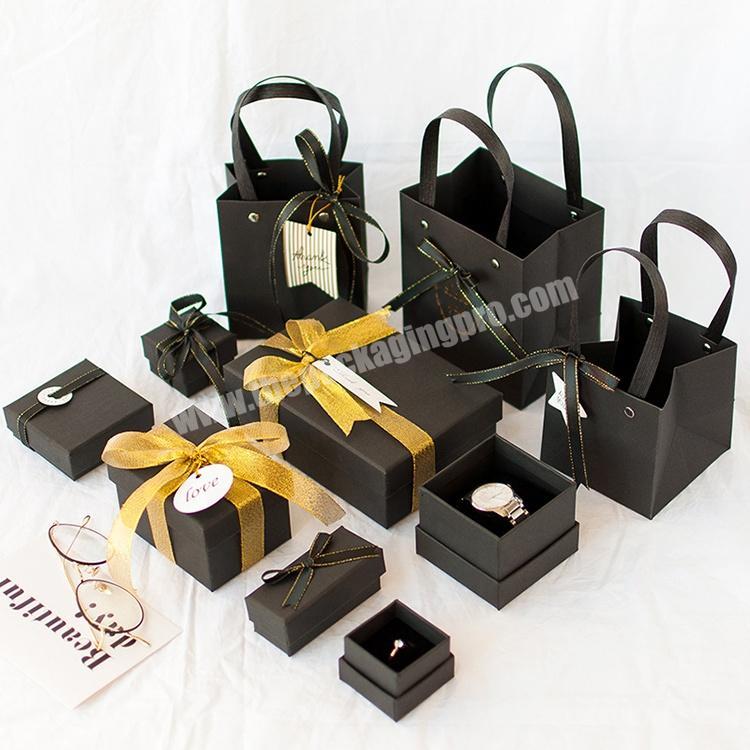 Premium Fashion Jewelry Gift Box Colorful Ring Box with Ribbon