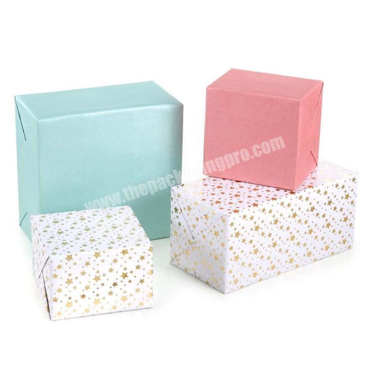 Premium Gift Boxes Brown Recycled Paper Boxes Kraft Favor Boxes for Party Gift Easy Assemble Boxe