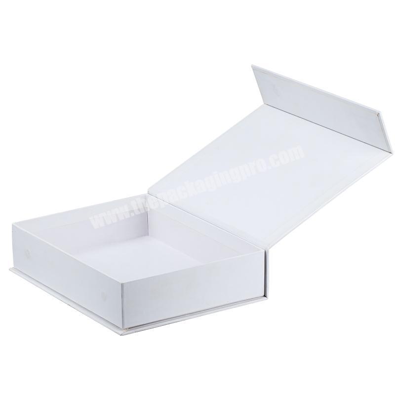 Premium Gift Small Beauty Product Packaging Custom High Quality Foam Insert Rigid Cardboard White Magnetic Box