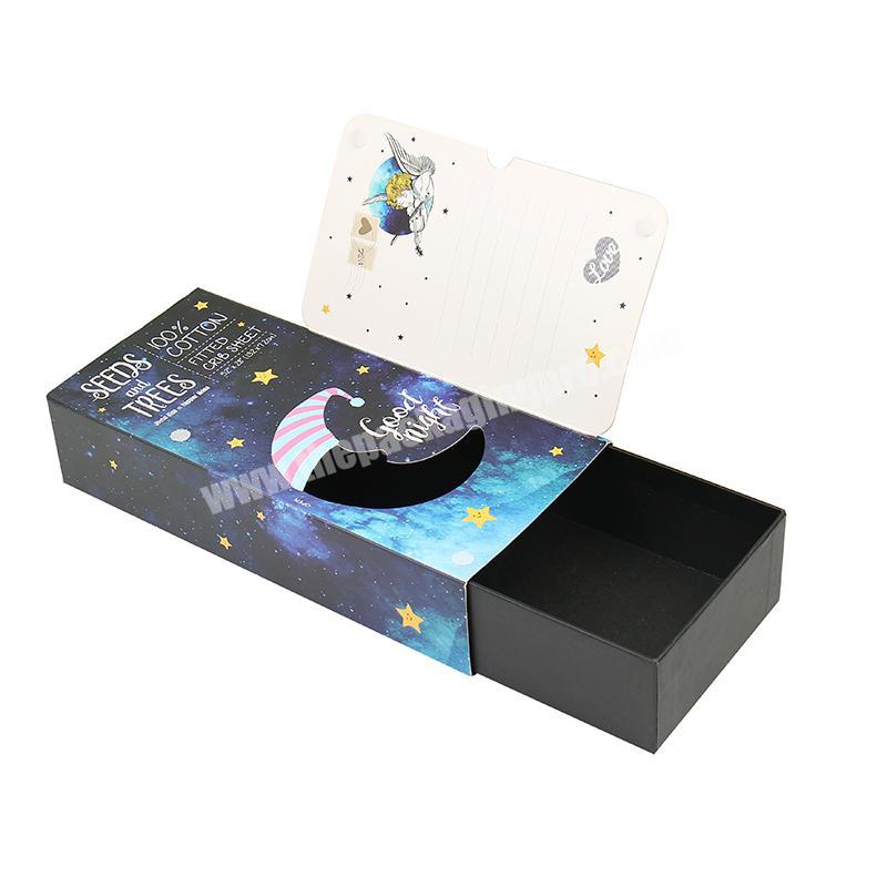 Premium Kids Custom Gift Boxes Wholesale Matte Black Luxury Baby Paper Packaging With Window For Clothing