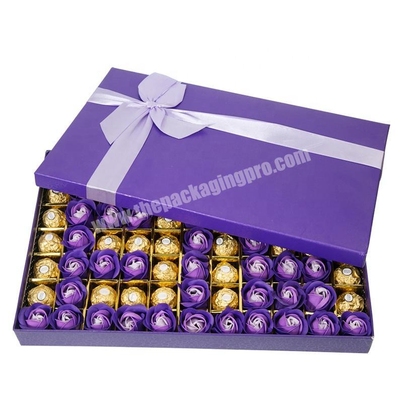 Premium Merci Chocolate Truffle Paper Cardboard Packaging Box With Custom Logo