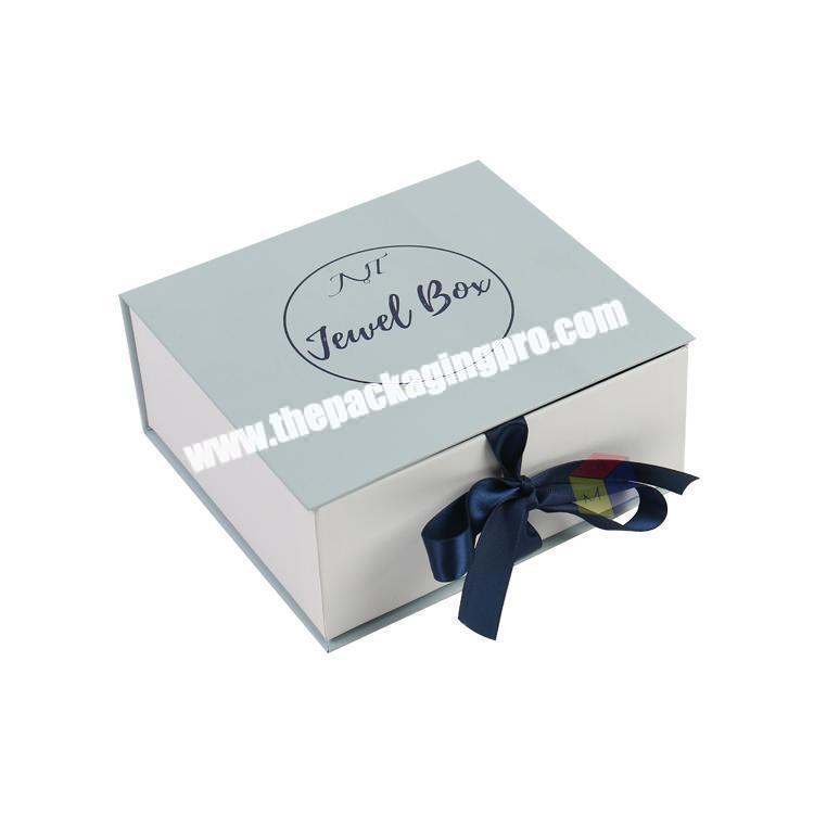 premium ribbon closure jewelry packaging box gift