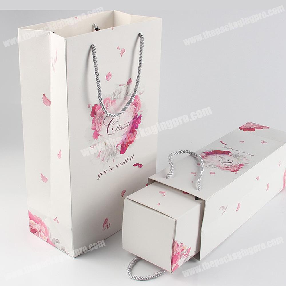 premium wine glass gift carry box with handle