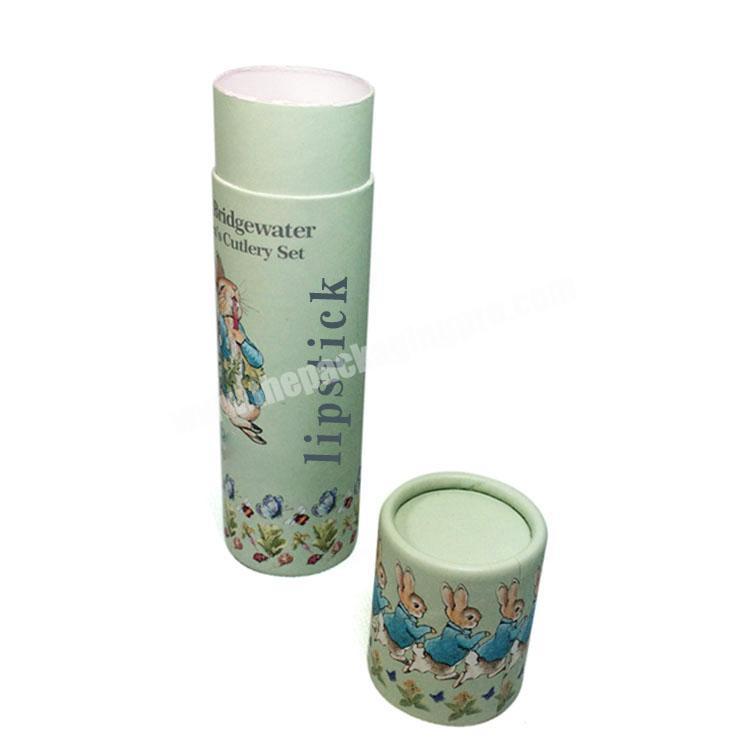 Pretty paper cylinder packaging tubes box cosmetic lipstick paper tubes